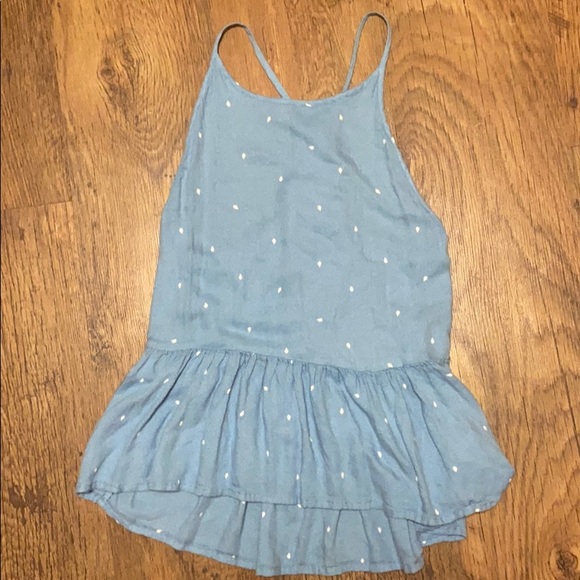 Volcom Polka Dot Blue Tank Size M - Picture 2 of 4